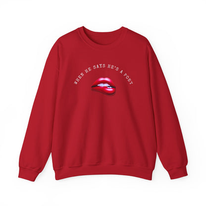 When He Says He's A Poet Crewneck