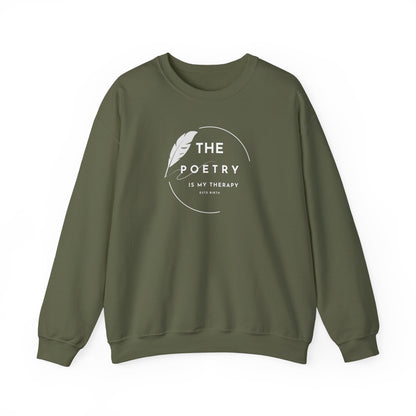 The Poetry Is My Therapy Crewneck
